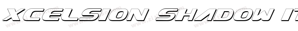 Xcelsion Shadow Italic字体转换